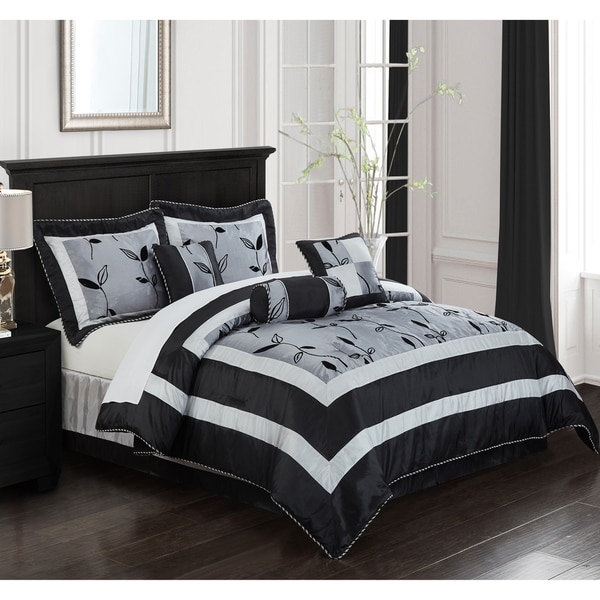 Nanshing Pastora Silver 7-piece Bedding Comforter Set