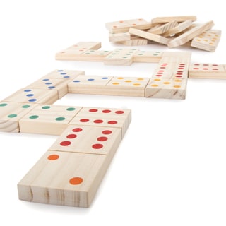 Hey! Play! Giant Wooden Dominoes Set