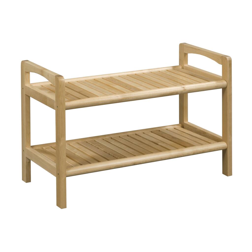 NewRidge Home Solid Wood Abingdon Bench, Blonde