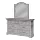 Option Distressed Grey Dresser and Mirror Combo