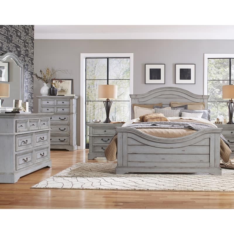 Lakewood Panel 5-piece Bedroom Set - Grey - King