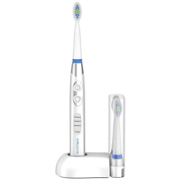 slide 1 of 6, Bluestone Rechargeable Sonic Toothbrush with 10 Toothbrush Heads