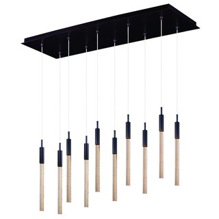 Scepter 10-light LED Bronze Linear Pendant Light