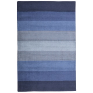 Aspect Blue Stripes Wool Tufted…