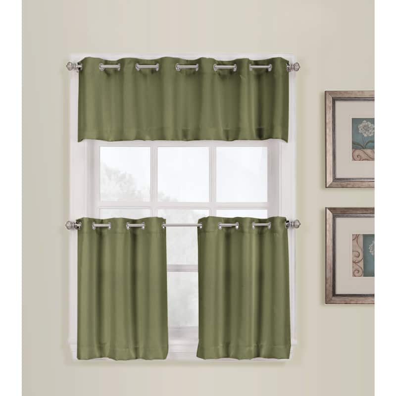 Copper Grove Speedwell Grommet Window Tier Pair