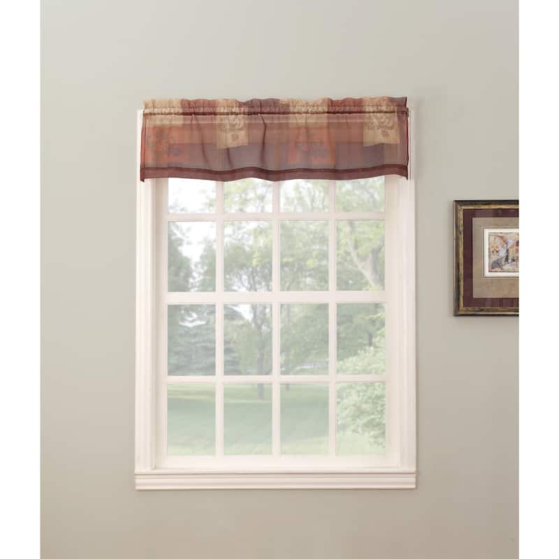 No. 918 Eden Rod Pocket Window Valance - Multi-color