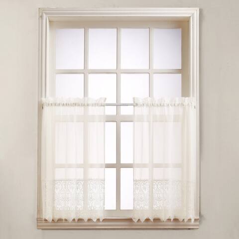 No. 918 Joy Kitchen Set Rod Pocket Window Tier (Pair)