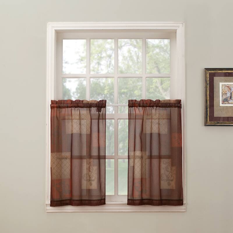 No. 918 Eden Rod Pocket Window Tier (Pair)