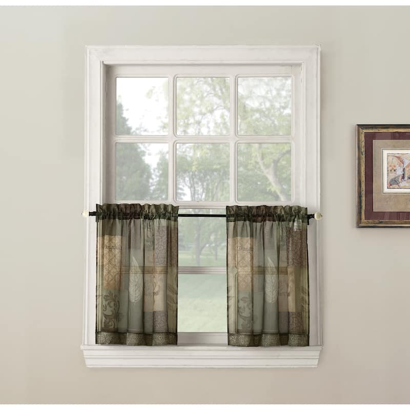 No. 918 Eden Rod Pocket Window Tier (Pair)