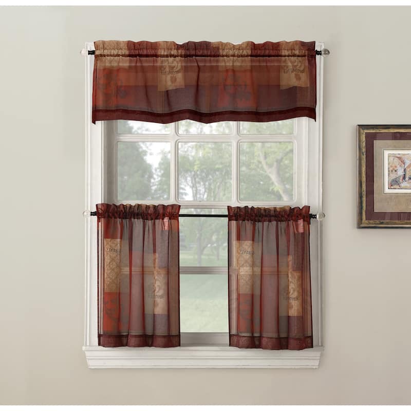 No. 918 Eden Rod Pocket Window Tier (Pair)