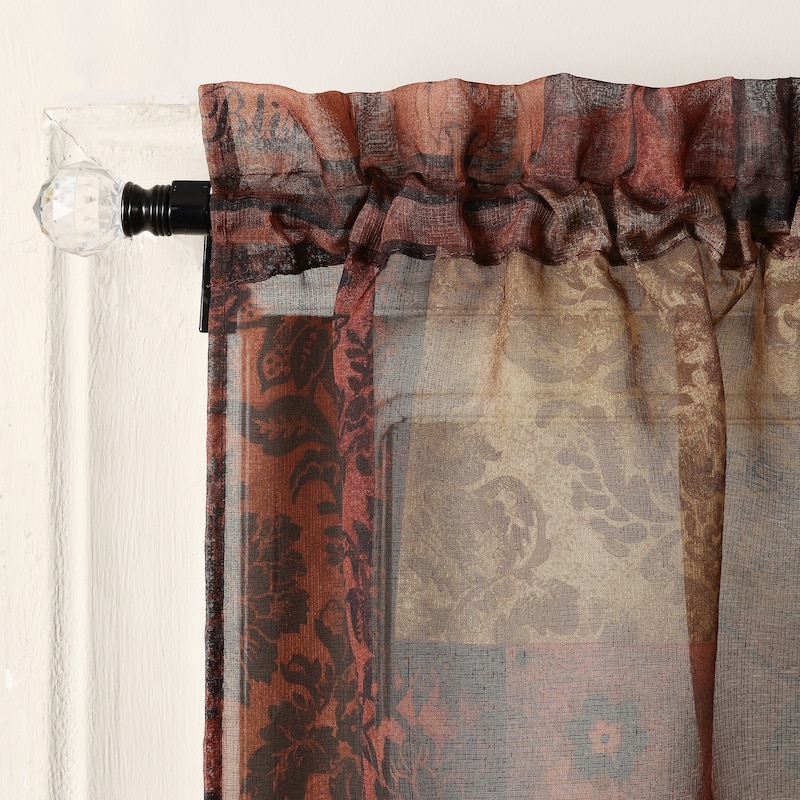 No. 918 Eden Rod Pocket Window Tier (Pair)