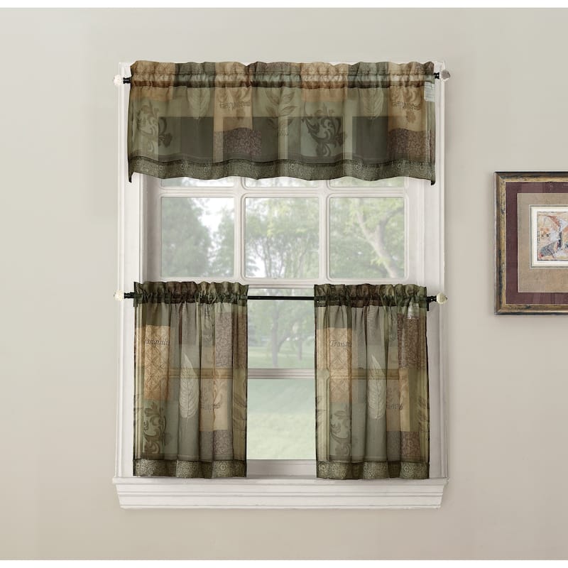 No. 918 Eden Rod Pocket Window Tier (Pair)
