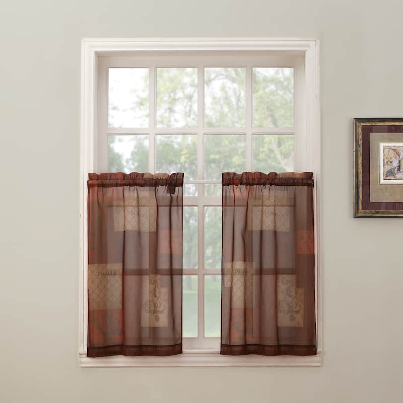 No. 918 Eden Rod Pocket Window Tier (Pair)