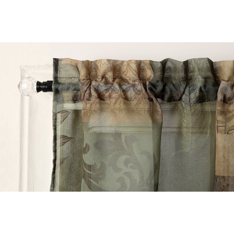 No. 918 Eden Rod Pocket Window Tier (Pair)