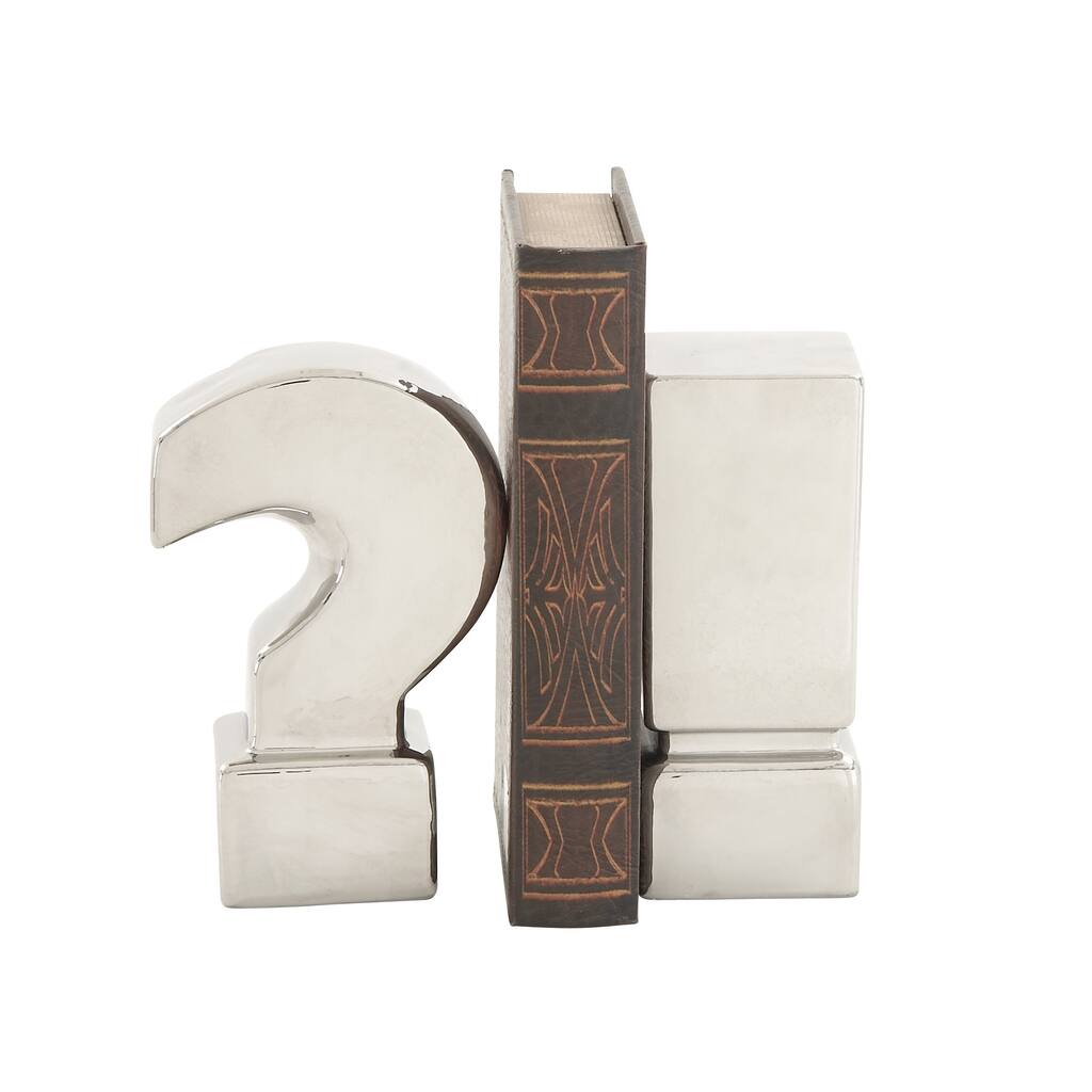 Ceramic Silver Bookend