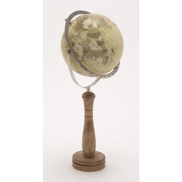 Copper Grove Chatfield Small World Globe On Wooden Stand Copper Grove Chatfield Small World Globe On Wooden Stand