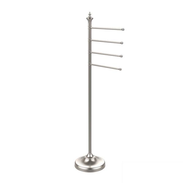 Allied Brass Floor Standing 4 Pivoting Swing Arm Towel Holder in Polished Brass Allied Brass Floor Standing 4 Pivoting Swing Arm Towel Holder in Polished Brass