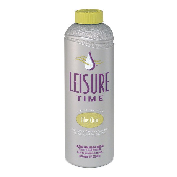 Leisure Time Filter Clean for Spas and Hot Tubs, 1 Quart, 12-Pack