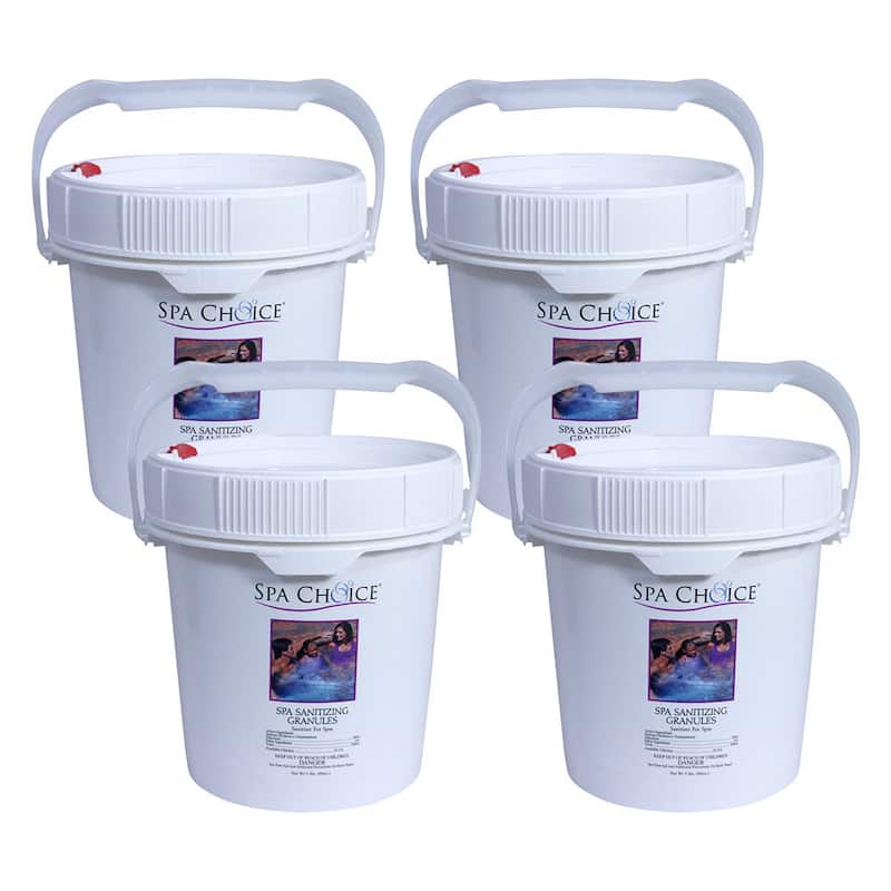 Spa Choice Sanitizing Granules 56-percent for Spas and Hot Tubs, 5 Pounds, 4-Pack