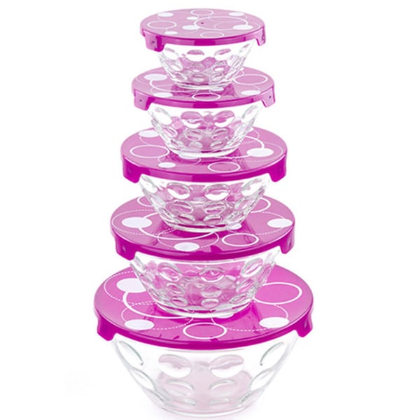 Shop 10piece Glass Lunch Bowls Healthy Food Storage Containers Set