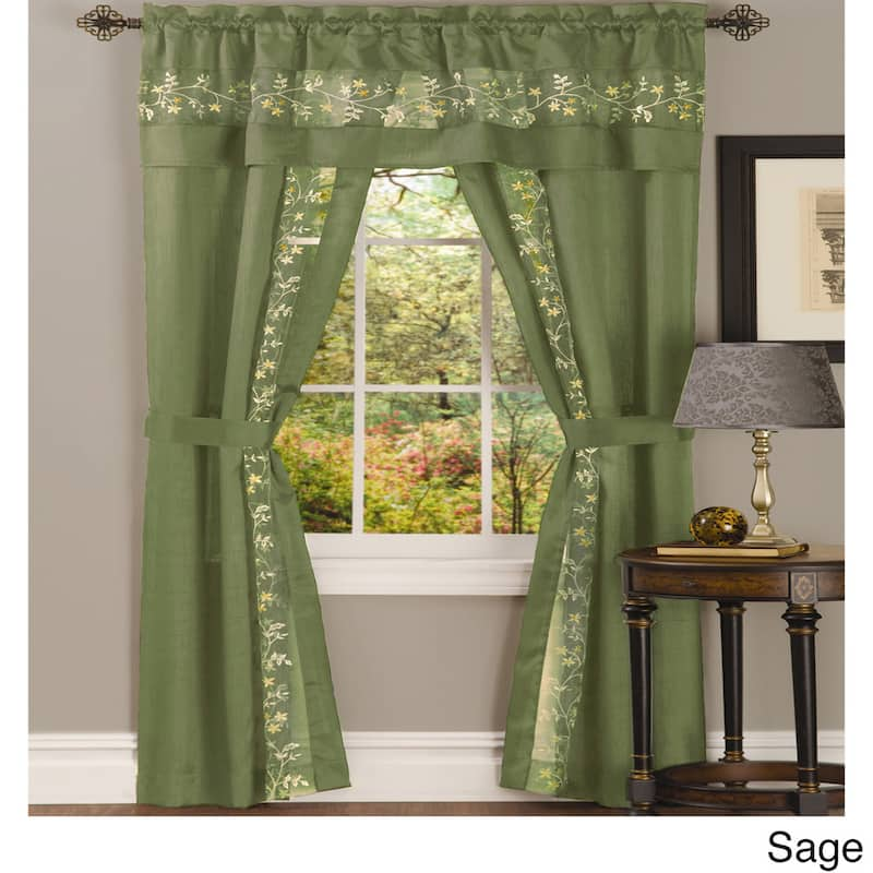 Achim Fairfield 5-piece Window Curtain Set