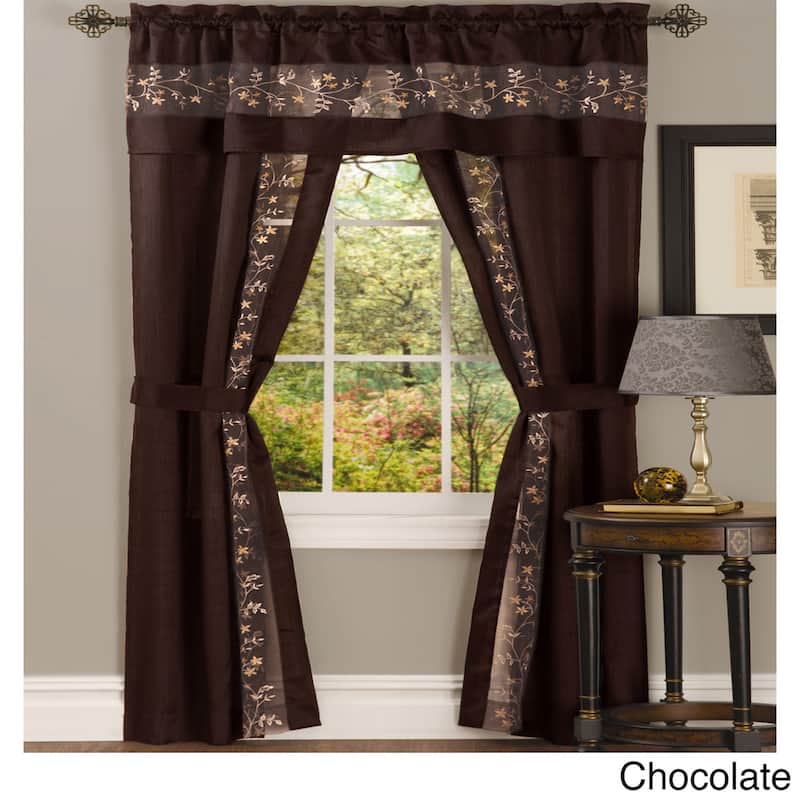 Achim Fairfield 5-piece Window Curtain Set