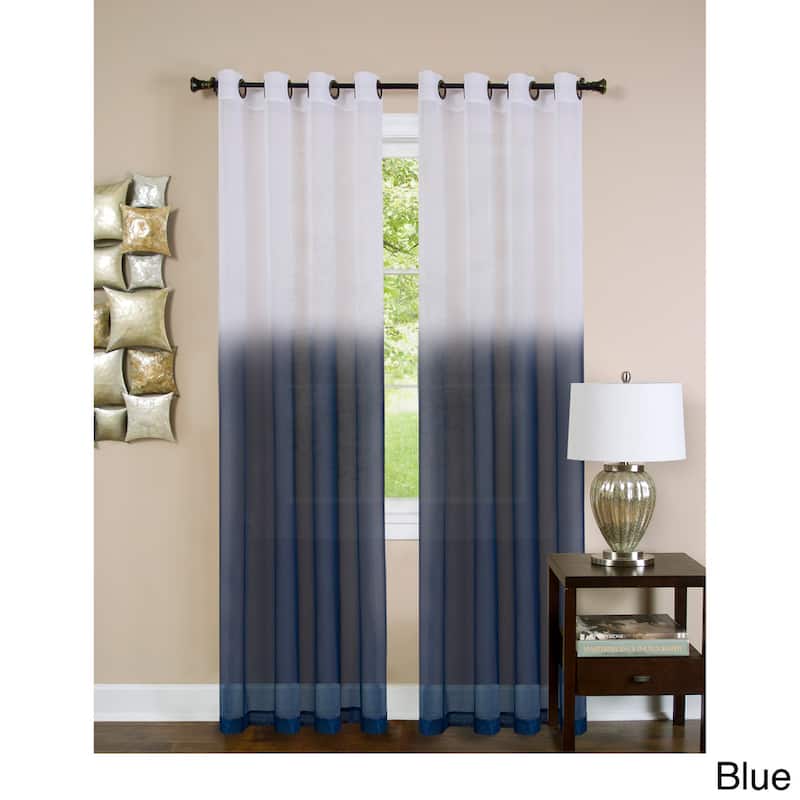 Achim Essence Ombre Grommet Top Single Curtain Panel - Blue - 63 Inches