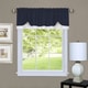 preview thumbnail 3 of 5, Achim Darcy Window Curtain Valance - 58x14 Navy/white