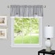 preview thumbnail 1 of 5, Achim Darcy Window Curtain Valance - 58x14 Grey/White