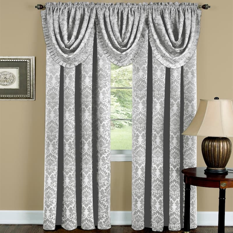 Achim Sutton Window Curtain Waterfall Valance - 48x36