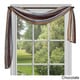 preview thumbnail 2 of 7, Achim Ombre Window Curtain Scarf - 50" x 144" - 50x144 Chocolate