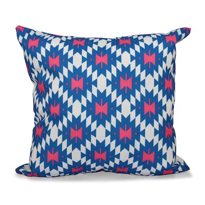 Jodhpur Kilim 2 Geometric 18 x 18-inch Outdoor Pillow