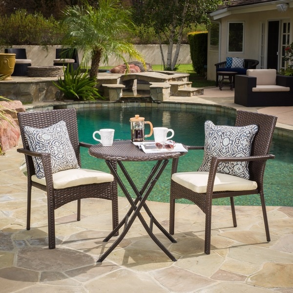 3 piece bistro wicker set