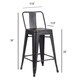 Industrial 24-inch Metal Bar Stool (Set of 2) - Thumbnail 12