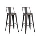 Industrial 24-inch Metal Bar Stool (Set of 2) - Thumbnail 6