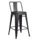 Industrial 24-inch Metal Bar Stool (Set of 2) - Thumbnail 7