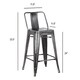 Industrial 24-inch Metal Bar Stool (Set of 2) - Thumbnail 19