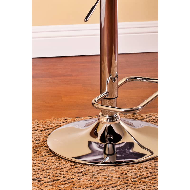 Bentwood Modern Contemporary Adjustable Bar Stool - Grey/ Walnut