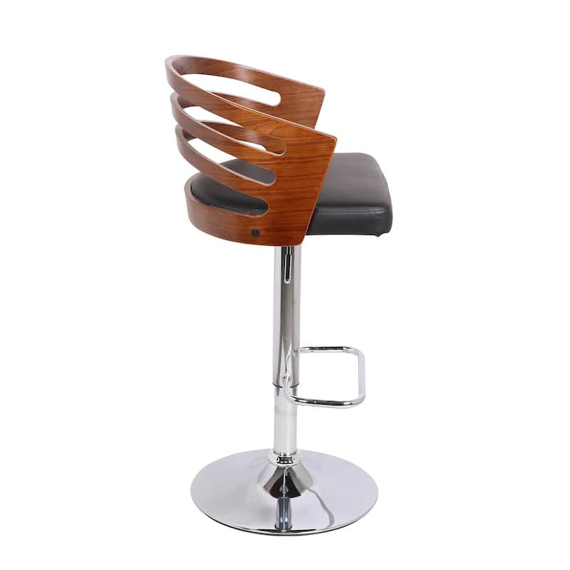 Bentwood Modern Contemporary Adjustable Bar Stool