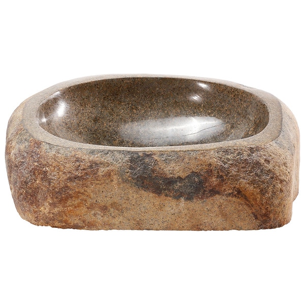 Lucki-LS Large Natural River Stone Sink - Free Shipping Today ...