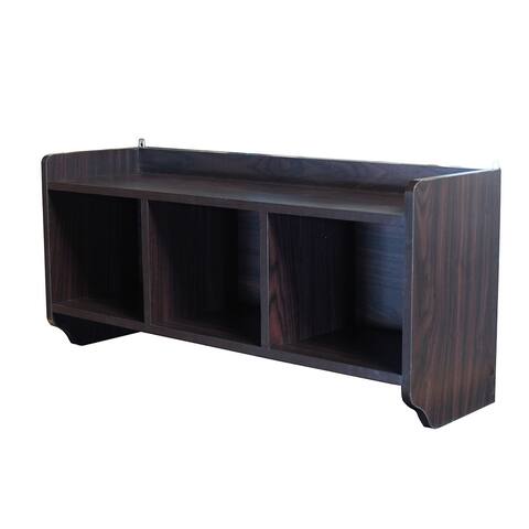 Dark Walnut Wood Wall Cabinet