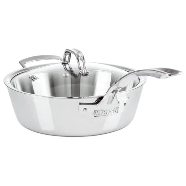 Calphalon Contemporary Stainless Steel 3 qt Saute Pan with Lid New