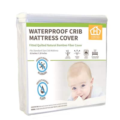 AC Pacific Waterproof Bamboo Terry Crib Mattress Cover