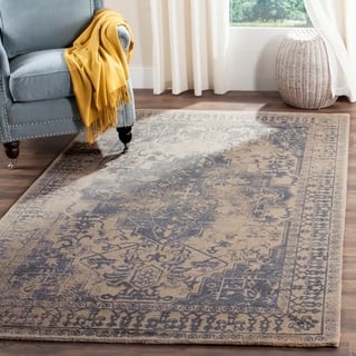Wool Vintage Rugs Area For Less Safavieh Handmade Restoration Vintage Oriental Blue Grey Wool Rug 4