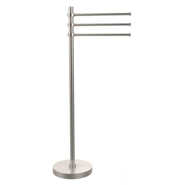 Allied Brass Towel Stand with 3 Pivoting 12-in Arms in Matte Black Allied Brass Towel Stand with 3 Pivoting 12-in Arms in Matte Black