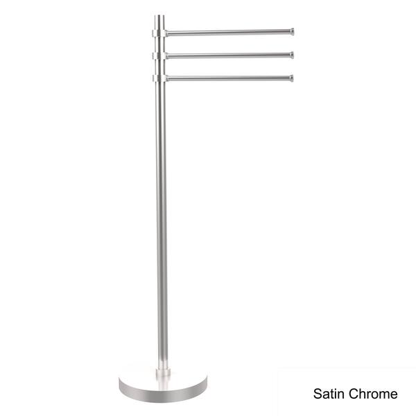 Allied Brass Towel Stand with 3 Pivoting 12-in Arms in Matte Black Allied Brass Towel Stand with 3 Pivoting 12-in Arms in Matte Black