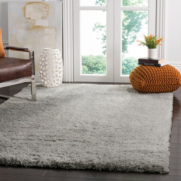 Safavieh Indie Shag Grey Polyester Rug - 4' x 6'