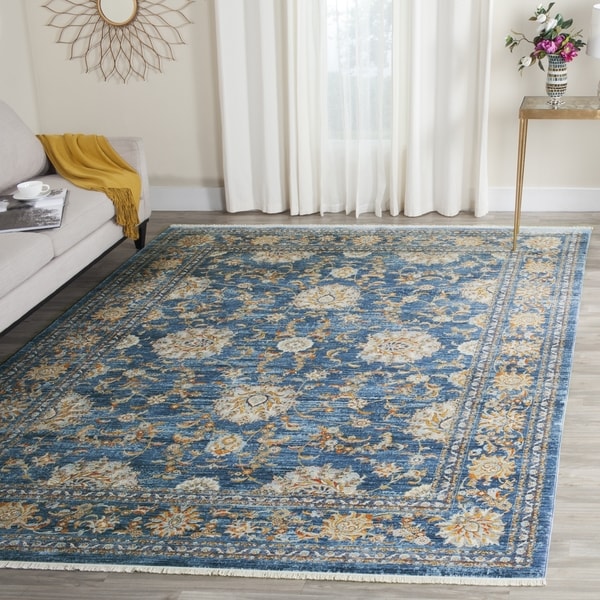 Safavieh Vintage Persian Turquoise/ Multi Distressed Silky Rug - 4' x 6'