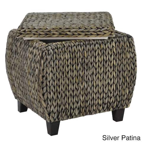 The Curated Nomad Consuelo Round Storage Ottoman