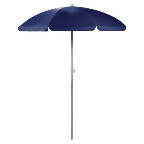 5.5-foot Blue Portable Beach/Picnic Umbrella